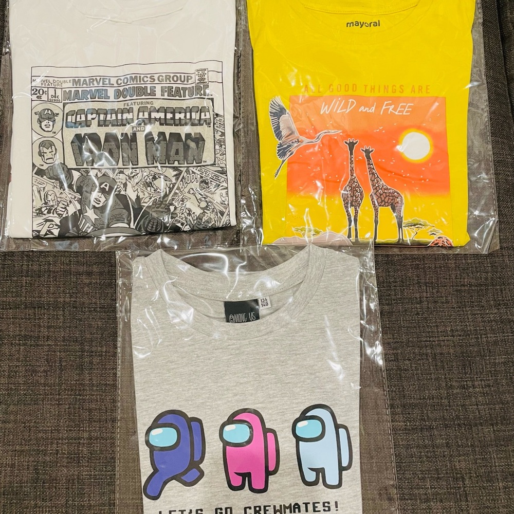Graphic T-Shirt Set 3in1 Combo (Pre-Loved)